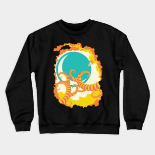 Retro design of flying space shuttle Crewneck Sweatshirt